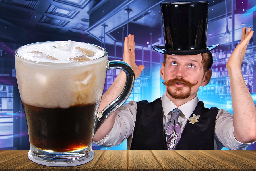 Irish Coffee вверх ногами