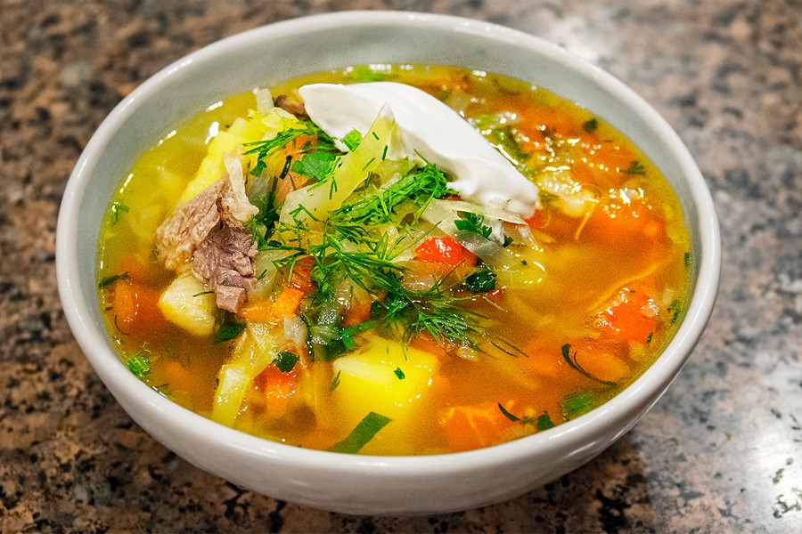Щи с мясом