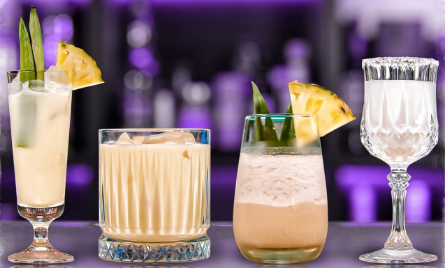 Pina Colada и кокосовые коктейли